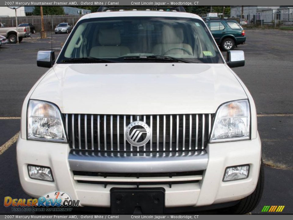 2007 Mercury Mountaineer Premier AWD Oxford White / Camel Photo #2