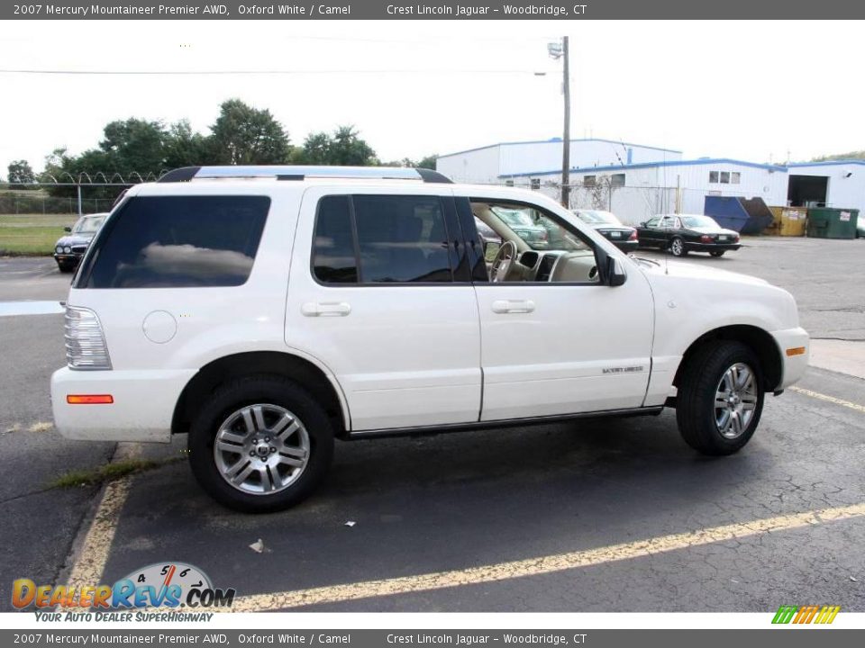 2007 Mercury Mountaineer Premier AWD Oxford White / Camel Photo #4