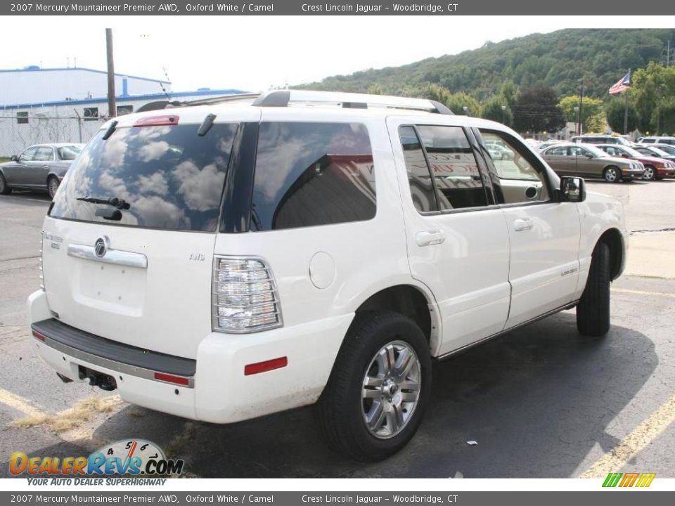 2007 Mercury Mountaineer Premier AWD Oxford White / Camel Photo #5