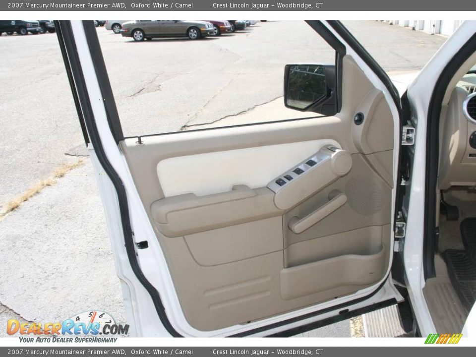 2007 Mercury Mountaineer Premier AWD Oxford White / Camel Photo #14
