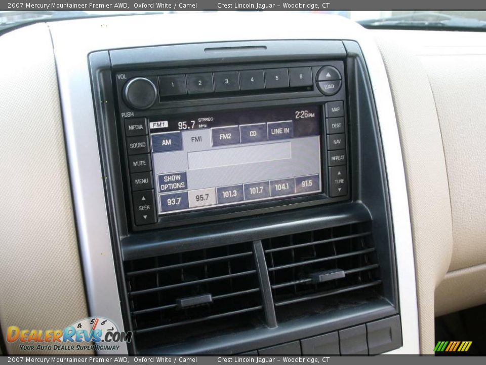 2007 Mercury Mountaineer Premier AWD Oxford White / Camel Photo #15