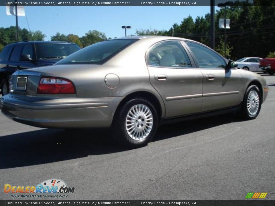 2005 Mercury Sable GS Sedan Arizona Beige Metallic / Medium Parchment Photo #5