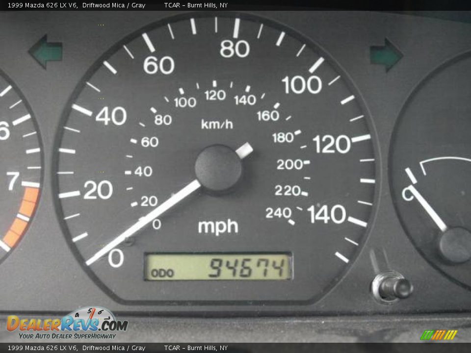 1999 Mazda 626 LX V6 Driftwood Mica / Gray Photo #14