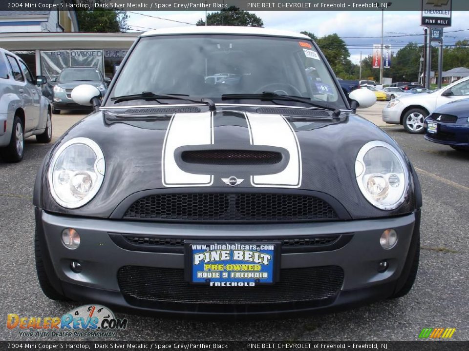 2004 Mini Cooper S Hardtop Dark Silver Metallic / Space Grey/Panther Black Photo #2