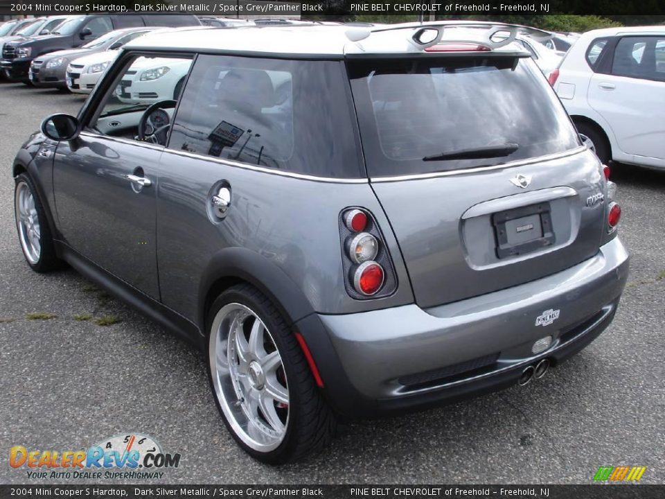 2004 Mini Cooper S Hardtop Dark Silver Metallic / Space Grey/Panther Black Photo #6