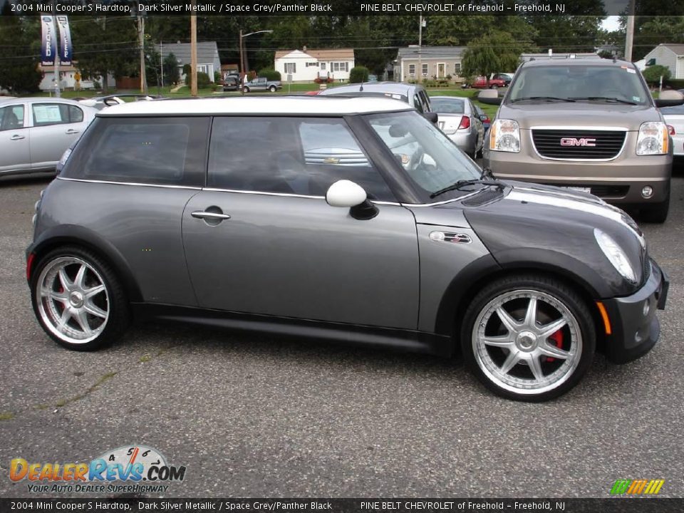 2004 Mini Cooper S Hardtop Dark Silver Metallic / Space Grey/Panther Black Photo #7
