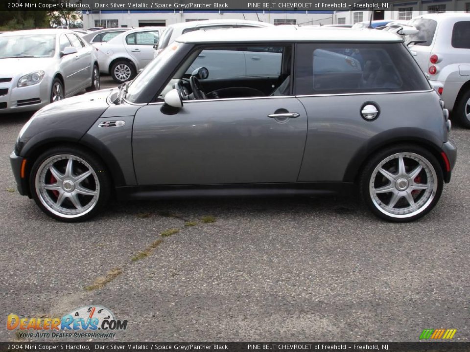 2004 Mini Cooper S Hardtop Dark Silver Metallic / Space Grey/Panther Black Photo #9