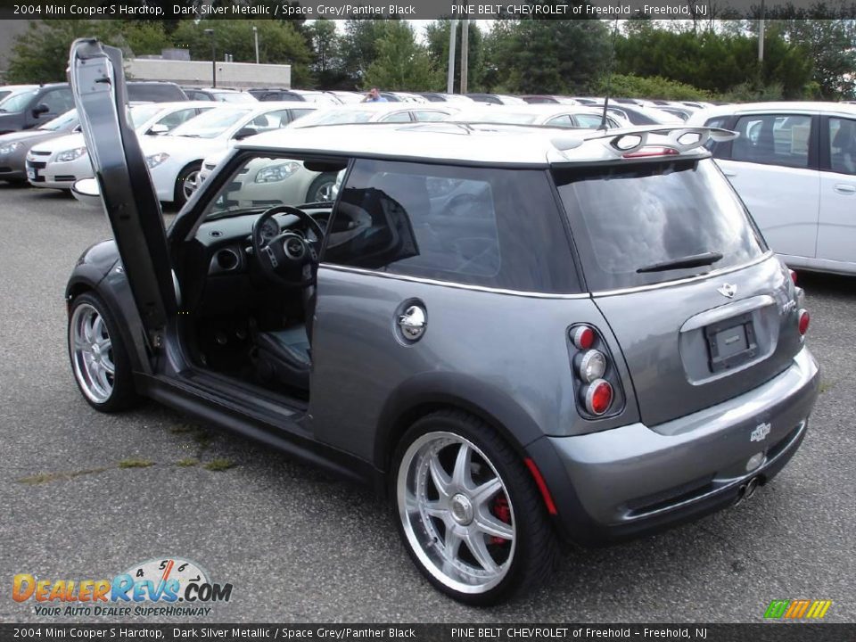 2004 Mini Cooper S Hardtop Dark Silver Metallic / Space Grey/Panther Black Photo #11