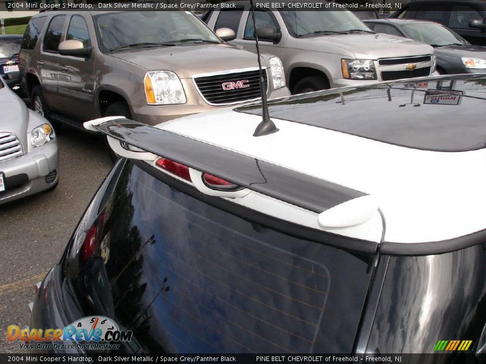 2004 Mini Cooper S Hardtop Dark Silver Metallic / Space Grey/Panther Black Photo #16