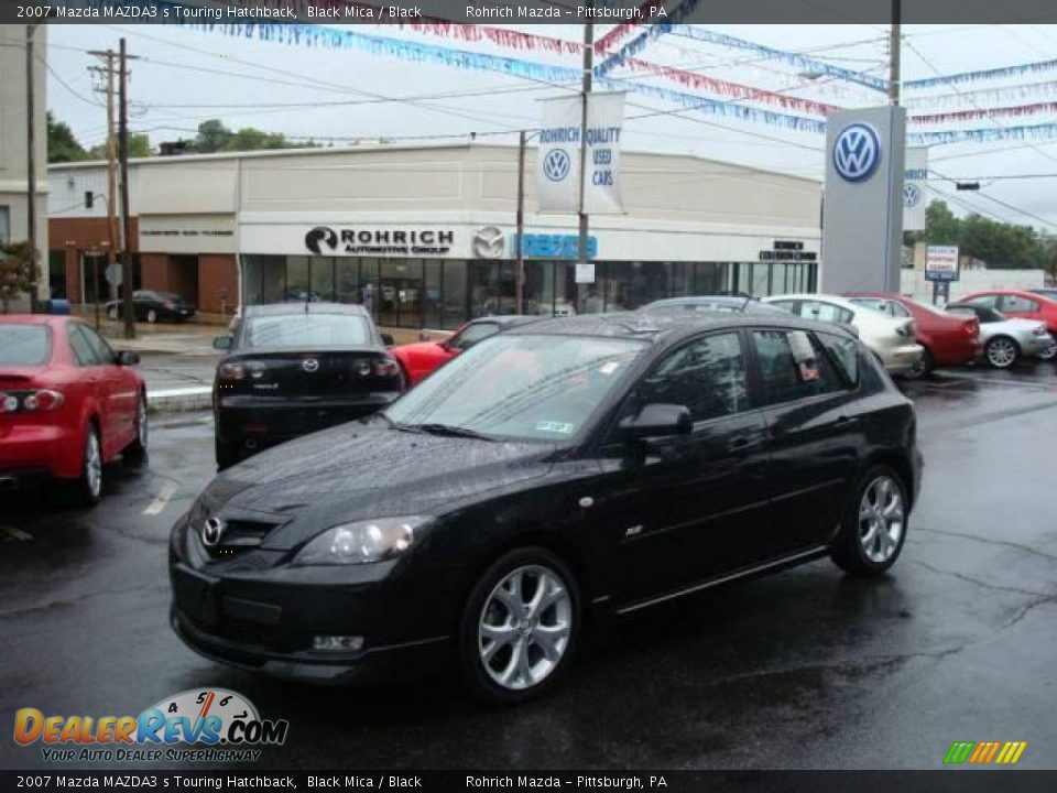 2007 Mazda MAZDA3 s Touring Hatchback Black Mica / Black Photo #1