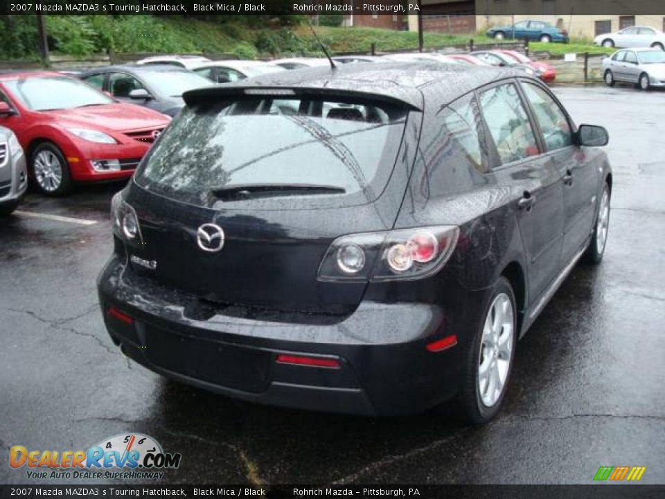 2007 Mazda MAZDA3 s Touring Hatchback Black Mica / Black Photo #5