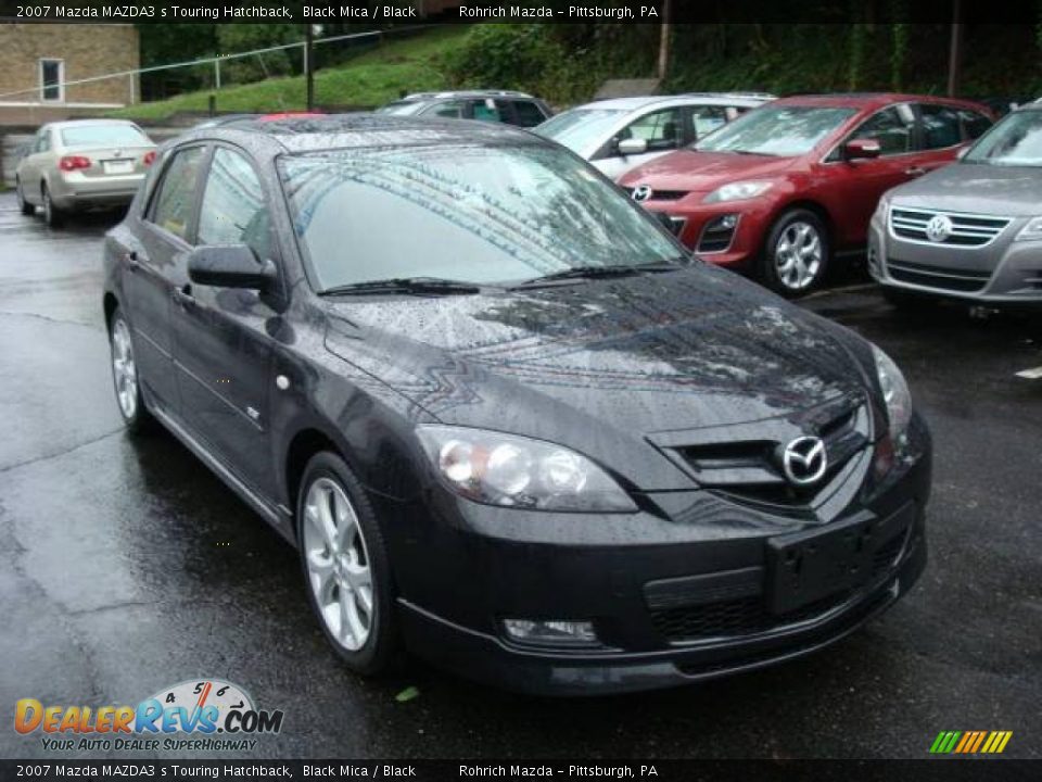 2007 Mazda MAZDA3 s Touring Hatchback Black Mica / Black Photo #7