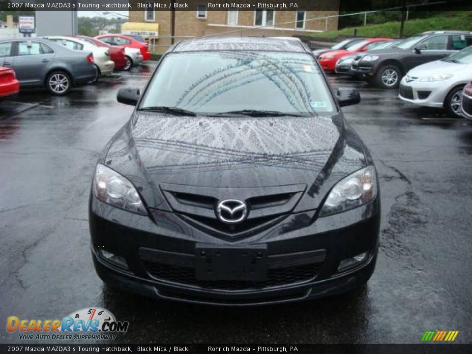 2007 Mazda MAZDA3 s Touring Hatchback Black Mica / Black Photo #8