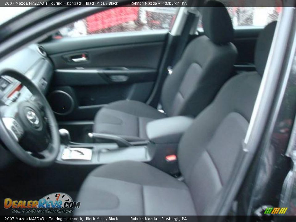 2007 Mazda MAZDA3 s Touring Hatchback Black Mica / Black Photo #10
