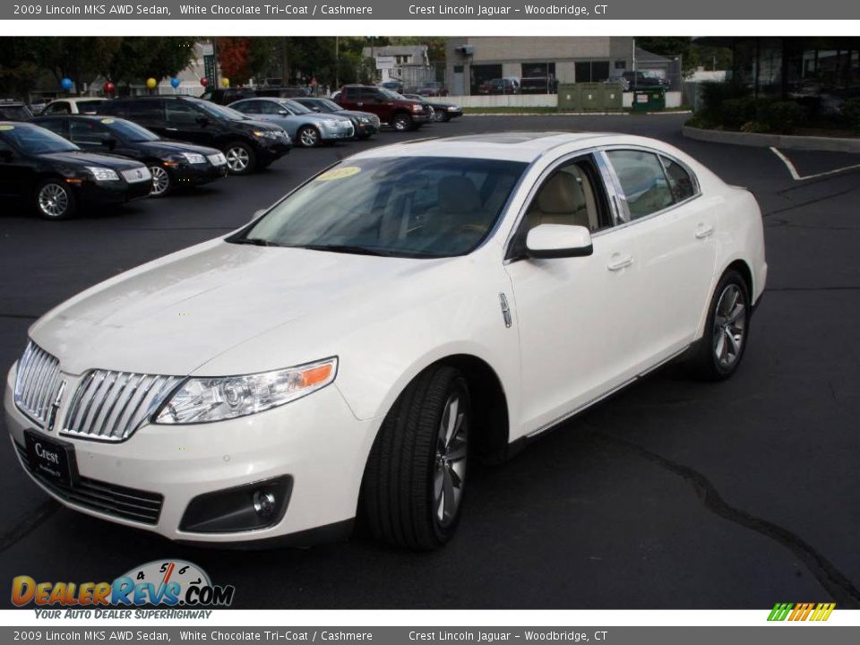 2009 Lincoln MKS AWD Sedan White Chocolate Tri-Coat / Cashmere Photo #1