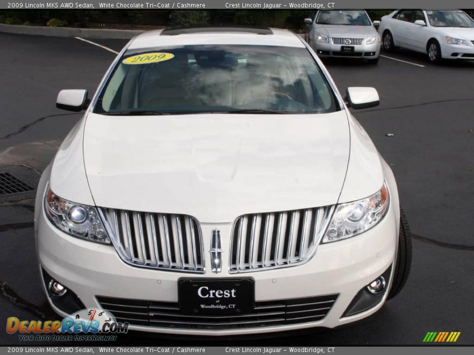2009 Lincoln MKS AWD Sedan White Chocolate Tri-Coat / Cashmere Photo #2
