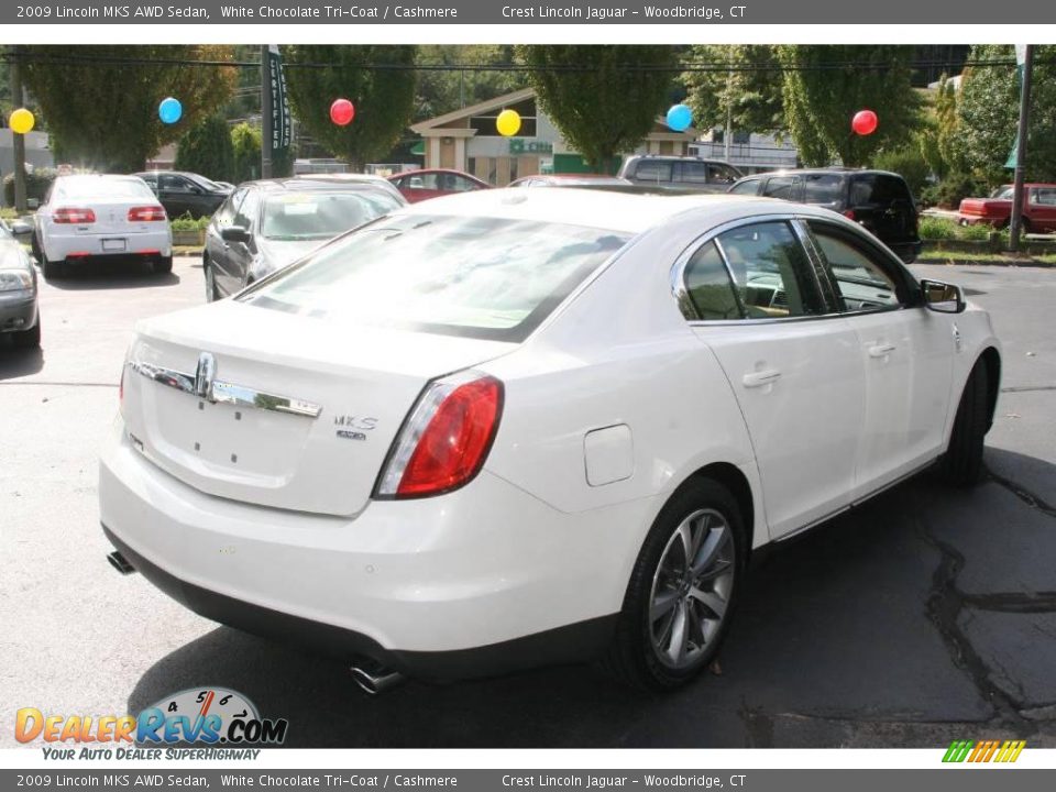 2009 Lincoln MKS AWD Sedan White Chocolate Tri-Coat / Cashmere Photo #5