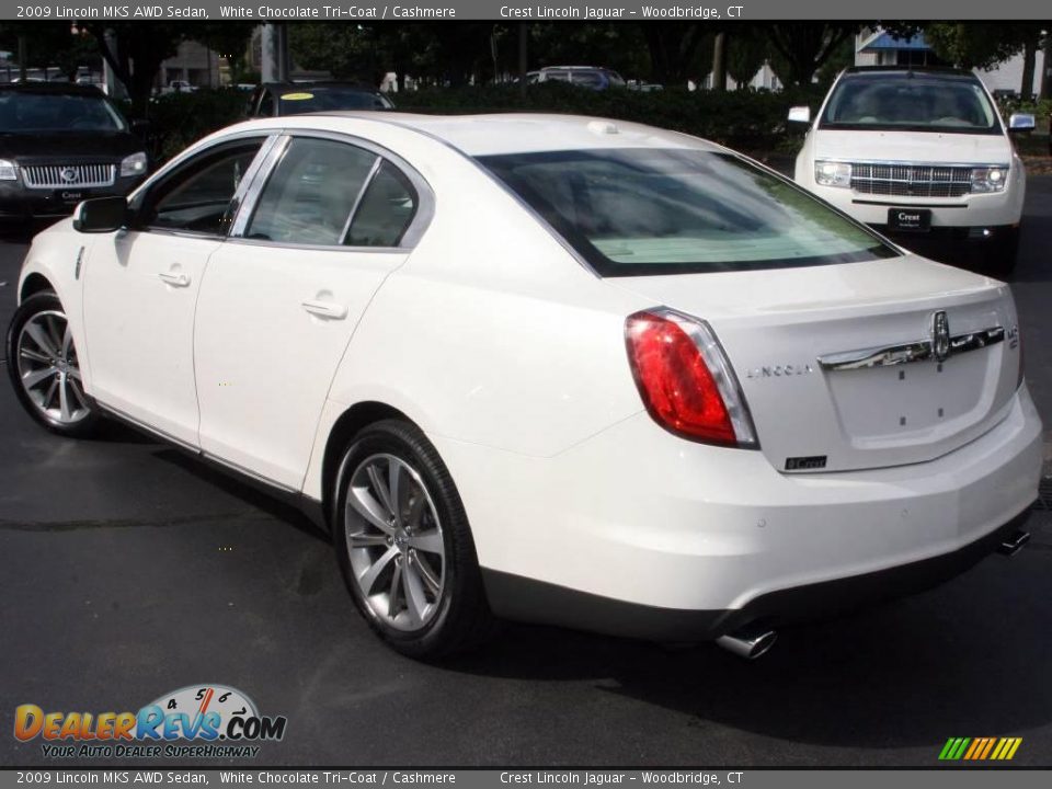 2009 Lincoln MKS AWD Sedan White Chocolate Tri-Coat / Cashmere Photo #8