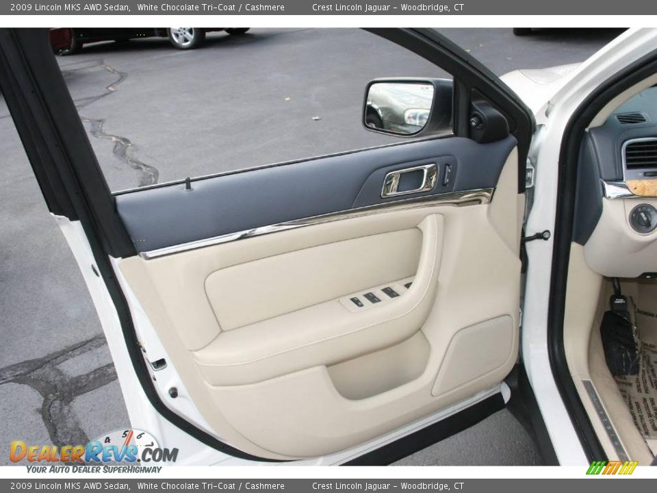 2009 Lincoln MKS AWD Sedan White Chocolate Tri-Coat / Cashmere Photo #12