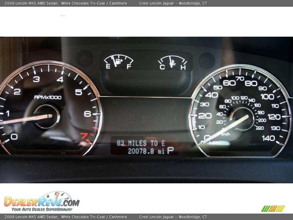 2009 Lincoln MKS AWD Sedan White Chocolate Tri-Coat / Cashmere Photo #18