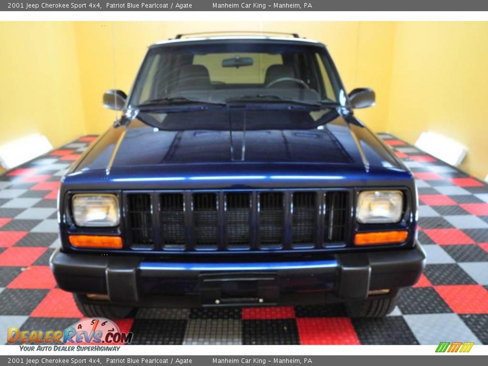 2001 Jeep Cherokee Sport 4x4 Patriot Blue Pearlcoat / Agate Photo #2