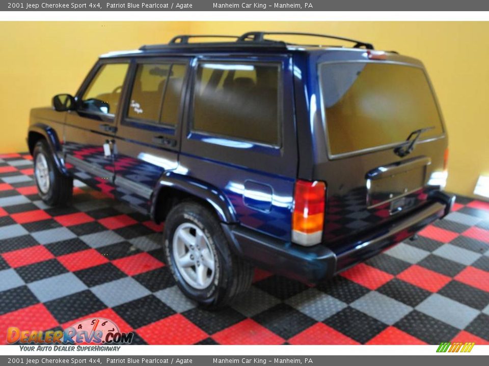 2001 Jeep Cherokee Sport 4x4 Patriot Blue Pearlcoat / Agate Photo #4