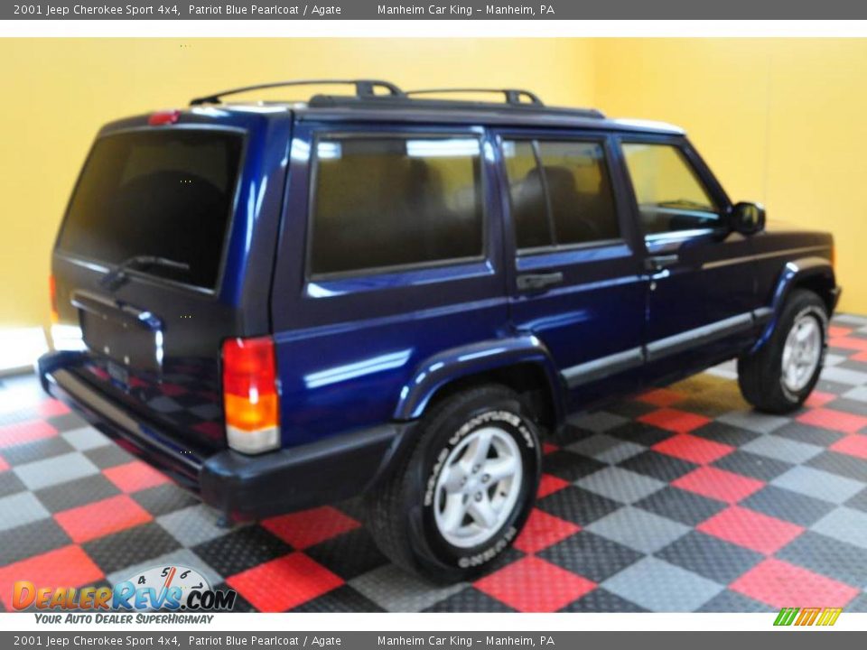 2001 Jeep Cherokee Sport 4x4 Patriot Blue Pearlcoat / Agate Photo #6