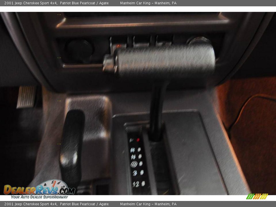 2001 Jeep Cherokee Sport 4x4 Patriot Blue Pearlcoat / Agate Photo #11