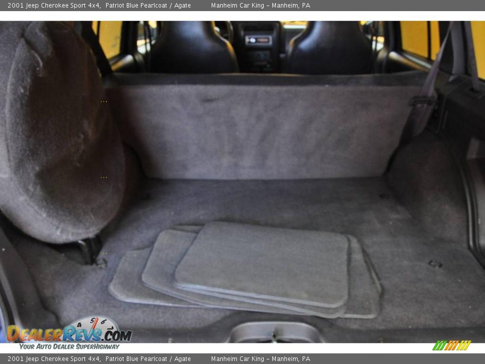 2001 Jeep Cherokee Sport 4x4 Patriot Blue Pearlcoat / Agate Photo #18