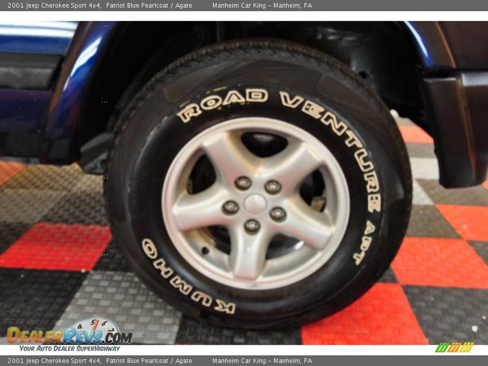 2001 Jeep Cherokee Sport 4x4 Patriot Blue Pearlcoat / Agate Photo #21