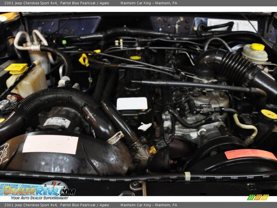 2001 Jeep Cherokee Sport 4x4 Patriot Blue Pearlcoat / Agate Photo #22