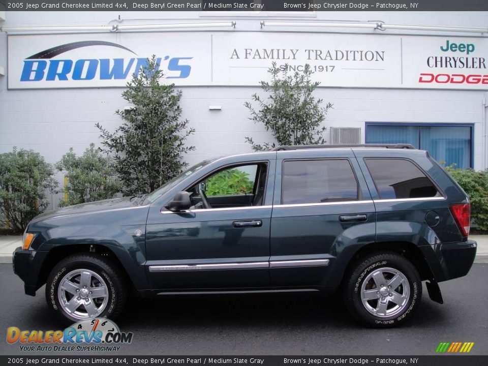 2005 Jeep Grand Cherokee Limited 4x4 Deep Beryl Green Pearl / Medium Slate Gray Photo #3