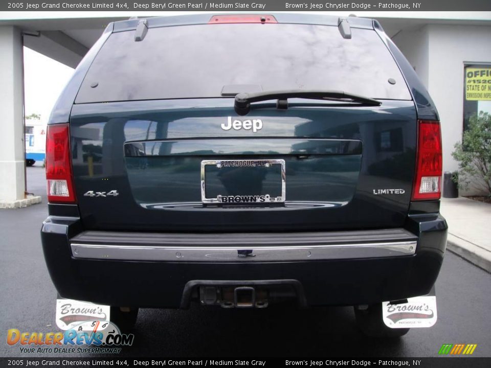 2005 Jeep Grand Cherokee Limited 4x4 Deep Beryl Green Pearl / Medium Slate Gray Photo #5