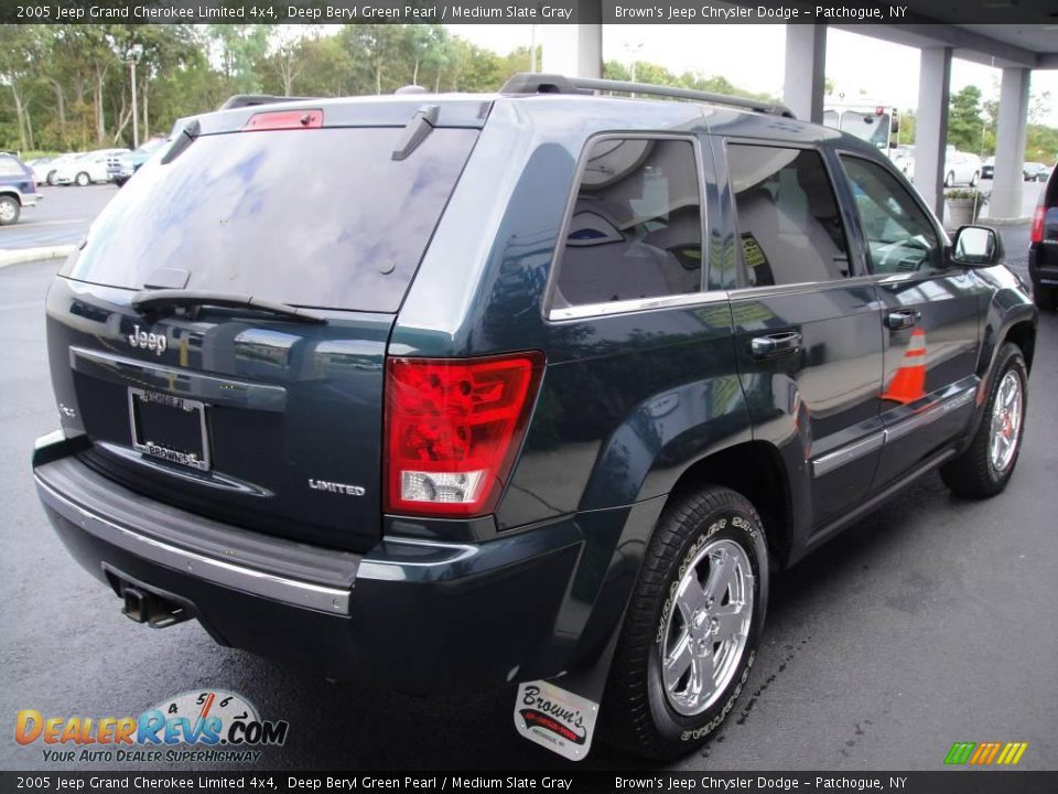 2005 Jeep Grand Cherokee Limited 4x4 Deep Beryl Green Pearl / Medium Slate Gray Photo #6