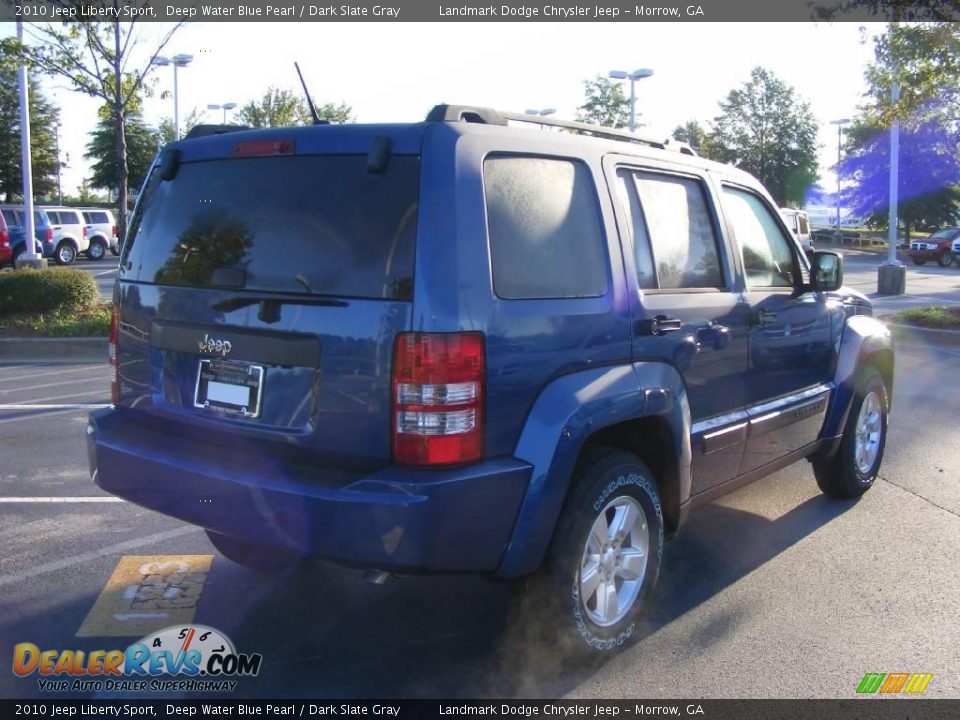 2010 Jeep Liberty Sport Deep Water Blue Pearl / Dark Slate Gray Photo #3