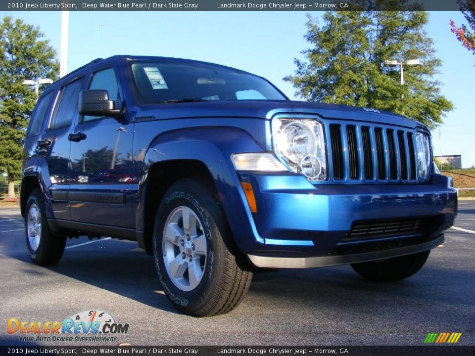 2010 Jeep Liberty Sport Deep Water Blue Pearl / Dark Slate Gray Photo #4