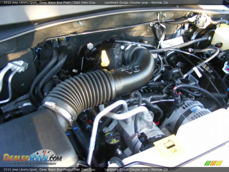 2010 Jeep Liberty Sport Deep Water Blue Pearl / Dark Slate Gray Photo #13