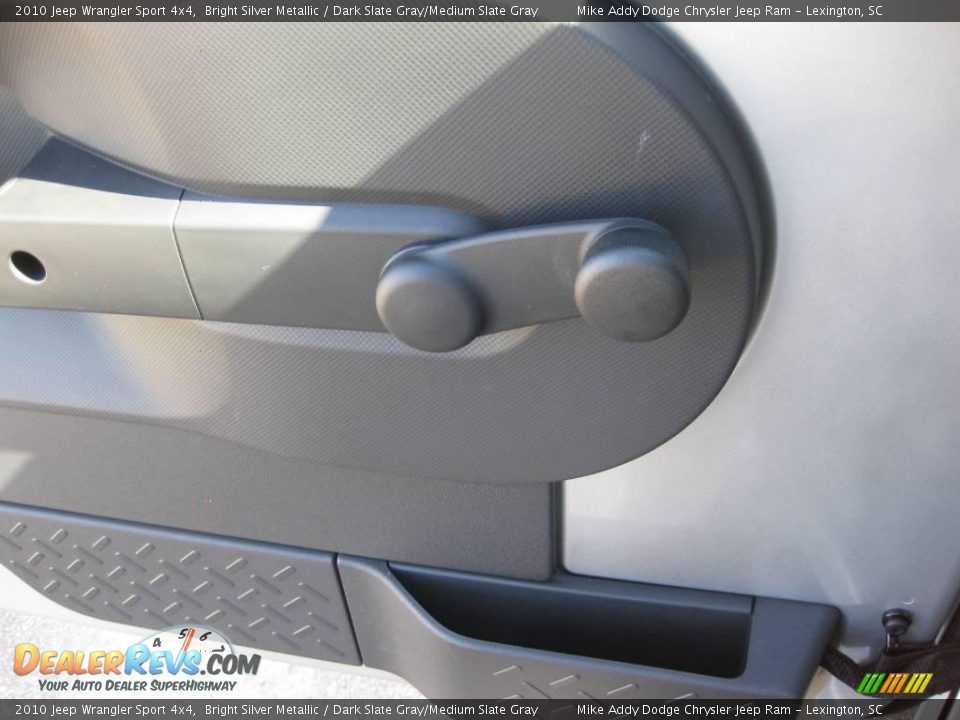 2010 Jeep Wrangler Sport 4x4 Bright Silver Metallic / Dark Slate Gray/Medium Slate Gray Photo #9
