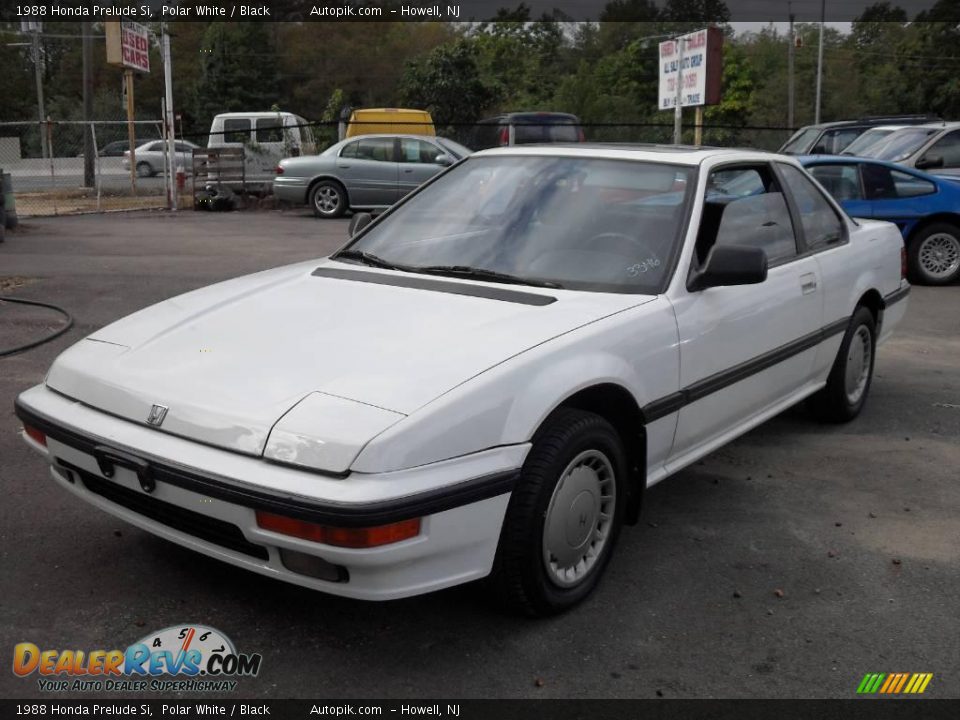 1988 Honda Prelude Si Polar White / Black Photo #2