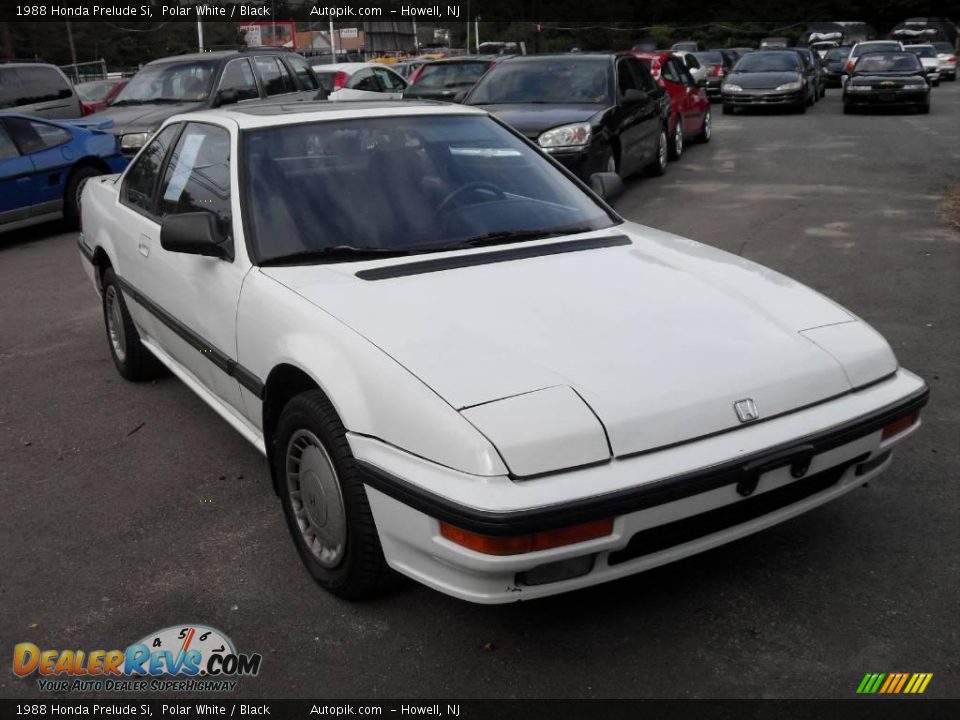 1988 Honda Prelude Si Polar White / Black Photo #3