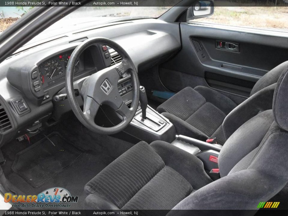 1988 Honda Prelude Si Polar White / Black Photo #9