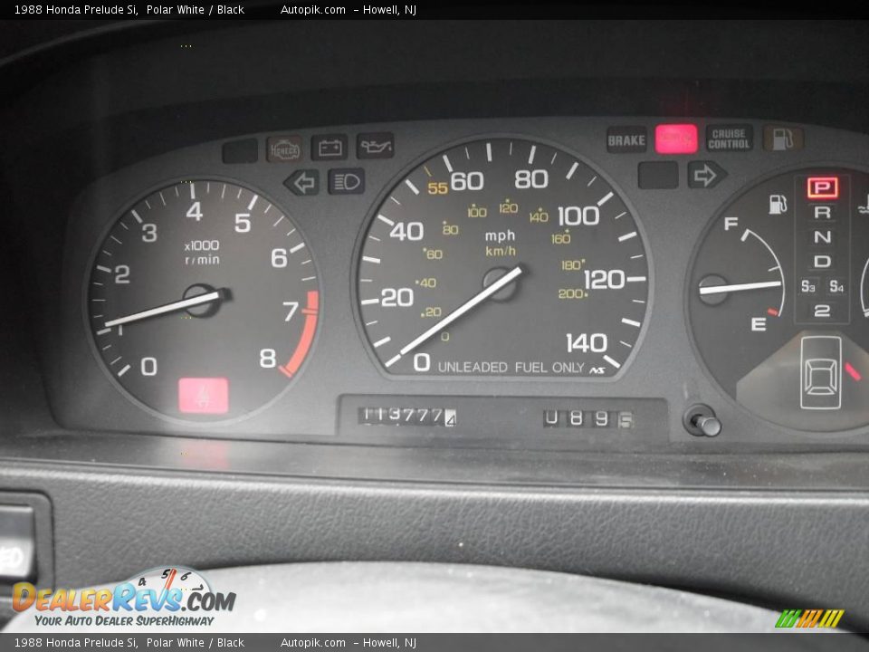 1988 Honda Prelude Si Polar White / Black Photo #14