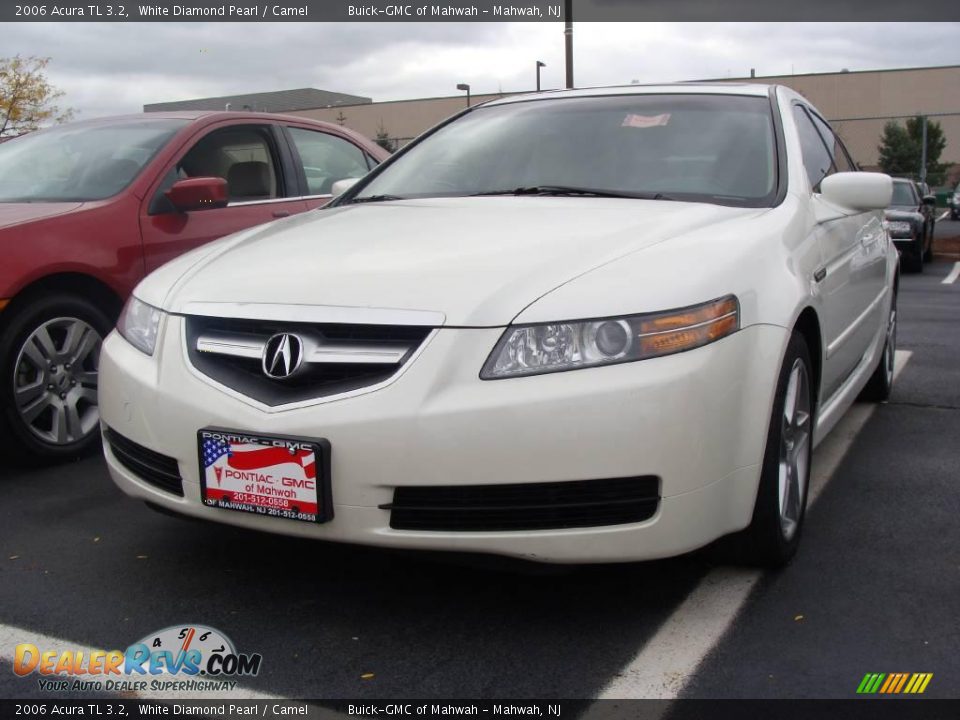 2006 Acura TL 3.2 White Diamond Pearl / Camel Photo #1