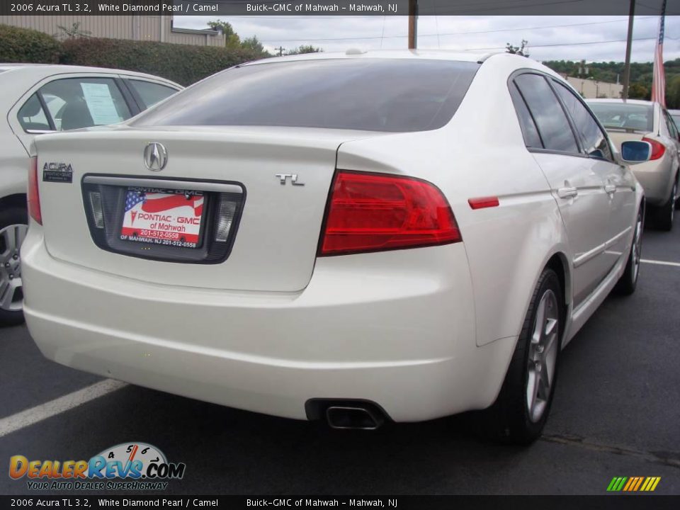 2006 Acura TL 3.2 White Diamond Pearl / Camel Photo #4