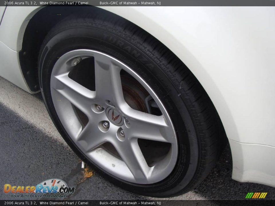 2006 Acura TL 3.2 White Diamond Pearl / Camel Photo #7
