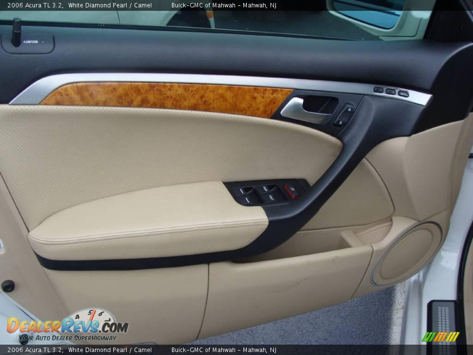 2006 Acura TL 3.2 White Diamond Pearl / Camel Photo #9