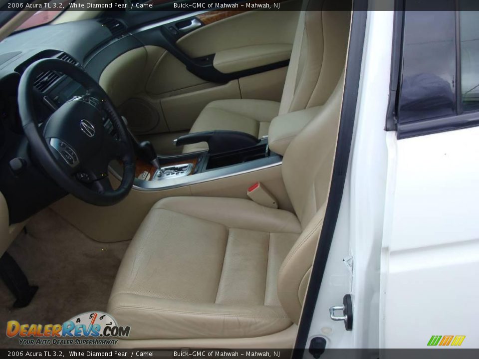 2006 Acura TL 3.2 White Diamond Pearl / Camel Photo #11