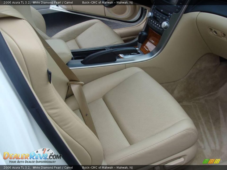2006 Acura TL 3.2 White Diamond Pearl / Camel Photo #14