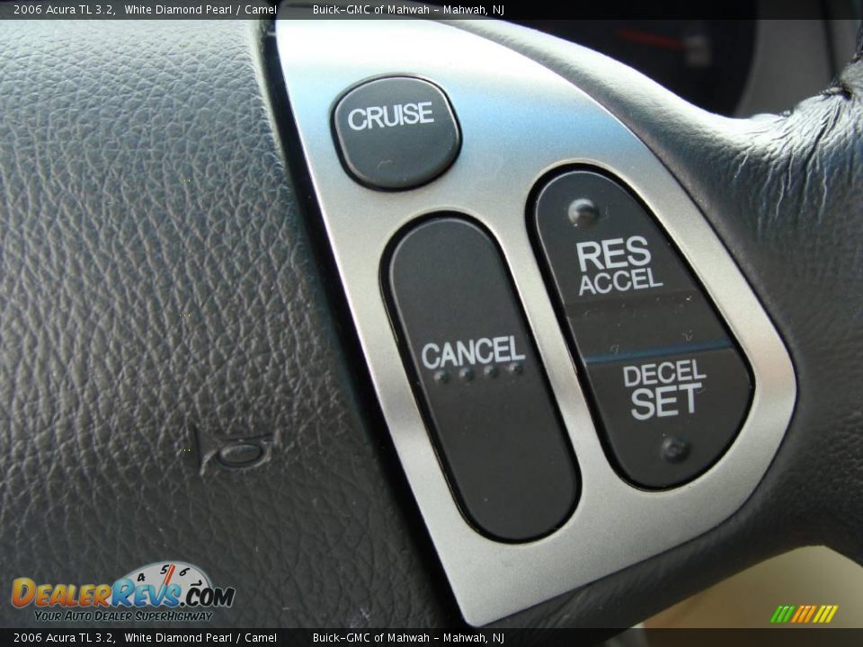2006 Acura TL 3.2 White Diamond Pearl / Camel Photo #24