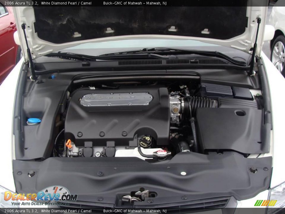 2006 Acura TL 3.2 White Diamond Pearl / Camel Photo #27